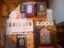 Zippo Employee Issued 1997 65th Anniversary Lighter.Tie Tac/2 Catalogs picture