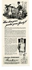 1943 Jockey Underwear for men shirts briefs WWII Buy War Bonds Vintage Print Ad picture
