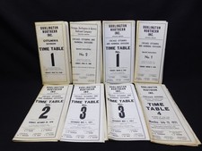 Vtg Burlington Northern Railroad Timetables 1968 1970 LOT of 8 picture