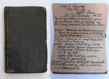 1918 antique WWI SOLDIER DIARY aef france ROJEWSKI 336 INF REG camp sherman gas picture