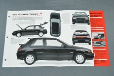 1985-1994 MAZDA 323 4WD TURBO (1990) Car SPEC SHEET BROCHURE PHOTO BOOKLET picture