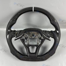 Carbon fiber black leather sports steering wheel for 2018-2023 Honda Accord picture
