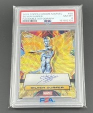 2025 TOPPS CHROME MARVEL FACSIMILE AUTOS #SS SILVER SURFER 5/50 PSA 8 picture