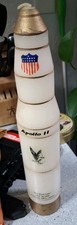 Vintage 1969 Apollo 11 Moon Landing Commemorative Rocket Candle Saturn V NASA... picture