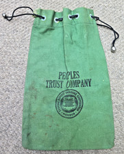 VTG Peoples Trust Company  Bank Bags Rifkin PA FDIC Limit 10,000 1960s picture