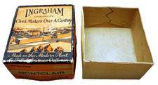 Vintage Ingraham Montclair Alarm Clock Box Only Very Graphic picture