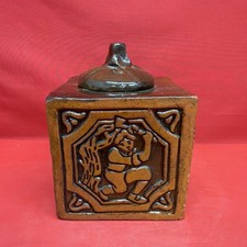 Vintage 1979 Henry Mercer Moravian Pottery Tile Works Four Seasons Inkwell picture