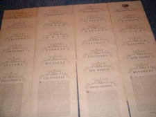 51 RARE 1932 LINWEAVE TRIBUTE TO THE U.S.A. 48 STATES picture