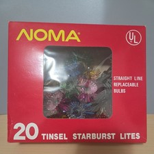 Vintage Noma 20  Tinsel starburst Lights In Box WORKS picture