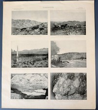 1905 USGS Bradshaw Mountains Arizona Photo Plate Walcott Survey Geological Print picture