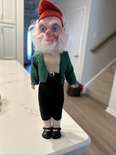 Vintage Christmas Rubber Face Elf Gnome Santa Claus 11”  Leprechaun picture
