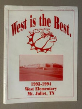 1993-94 West Elementary School Yearbook - Mt. Juliet Tennessee Bulldog cover picture