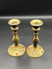 Vintage 1970s–1980s solid brass candlestick holder picture