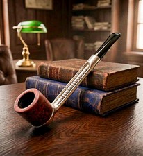 VINTAGE FALCON - FULLY RESTORED BRIAR & ALUMINUM SYSTEM PIPE (C. 1940S–1950S) picture