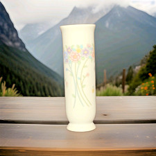 Vintage Ceramic FTDA Flower Bud Vase  Daisy Design 1988 Korea 6.5