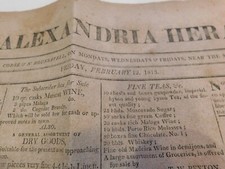 285 Detroit Michigan War Of 1812 Battle of Raisin River  Alexandria Va Newspaper picture