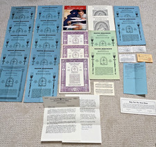 28 - 1950s ROSICRUCIAN ORDER Books & Documents MASTER MONOGRAPH / Letter / Cards picture