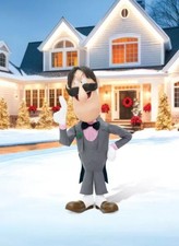 5.5 FT ANIMATED PROFESSOR HINKLE FROM FROSTY THE SNOWMAN CHRISTMAS PROP picture