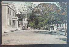 Main Street Looking North Stonington CT Posted DB Postcard picture