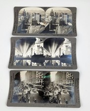 Lot 3 Keystone Stereoview Photo Cards Early 1900's California,  Chicago #18 picture