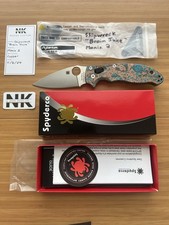 Nodak Custom “Brain Juice” Shipwreck Copper Spyderco Manix 2 - Satin SPY27 picture