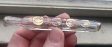 1860s HAND BLOWN GLASS LACHRYMATORY TEAR CATCHER PERFUME VIAL 4 1/2