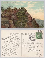 Chimney Rocks Wytheville Virginia VA Vintage Postcard 1910s Moore & Co. picture