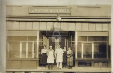 c1910 Sodus Baking Sodus NY Exterior View RPPC Photo Postcard COPY picture