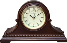 Mantel Clocks, Battery Operated, Silent Wood Mantle Clock with Westminster picture
