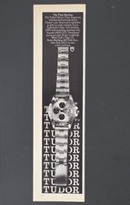 1977 PRINT AD Tudor Big Block Chrono-Time Watch 