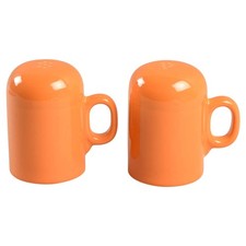 Homer Laughlin Fiesta Tangerine Stove Top Salt & Pepper 3721880 picture