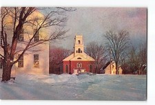 Jaffrey Center NH Vintage Postcard Brick Meeting-House picture