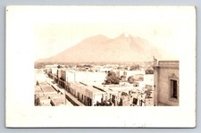 Aerial View, Business District, Mountain, Real Photo, RPPC, Vintage Postcard picture