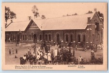 Congo Postcard Kwango-Missie Der E.E. P.P. Jezuieten Kisantu c1940's Vintage picture