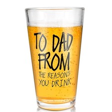 Ulrhpc Fathers Day Dad Gifts from Daughter Son Wife - 16 OZ 16 Ounces, Clear picture