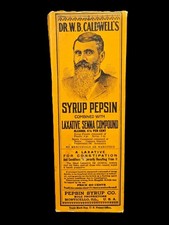 Antique Dr. W.B. Caldwell's Syrup Pepsin with Laxative Senna Compound Unopened picture