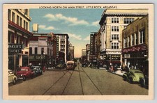 Walgreen Drugs Storefront Main Street Little Rock Arkansas Postcard picture