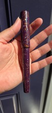 NEW Wancher Sekai Murasaki-age (Purple) fountain pen ~ Steel Medium nib picture