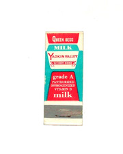 Vintage Yadkin Valley Dairy Queen Bess Milk Slim Matchbook Wilkesboro NC picture
