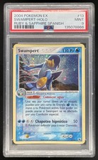 2004 Pokemon EX Ruby & Sapphire Spanish #13/109 Swampert Holo PSA 9 picture