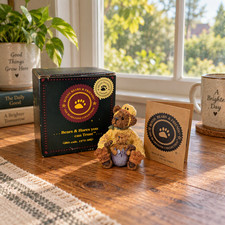Boyds Bears Aloysius & Lil Crackerwaddle #81500 Bearstone Figurine w/ Box picture