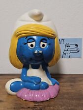 Vintage Smurfs 1988 Wallace Berrie PEYO Pull String Talking Smurfette WORKS picture
