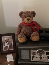 Vintage Brown Soverign Bank Plush Bear 14