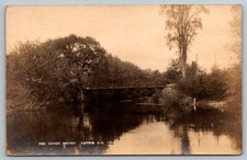 RPPC  Antrim  New Hampshire  The Depot Bridge   Real Photo Postcard  c1920 picture