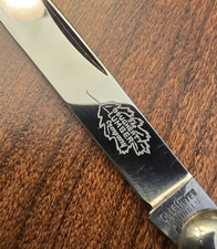Old Pearl Advertising Pocket Knife for the DOUGHERTY LUMBER Company - Etched picture
