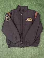 1996 Vintage Rare Harley Owners Group Black Bomber Jacket-Men’s L- Perfect Condo picture