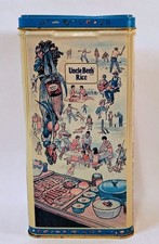 Vintage 1987 Uncle Bens Rice Advertising Collectors Tin Canister Metal 8.5