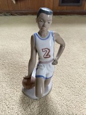LLADRO 6136 Basketball Star Black Legacy, Retired, Rare, Mint Condition picture