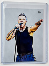 Robbie Williams Limited Edition Artist Signed “British Singer” Trading Card 2/10 picture