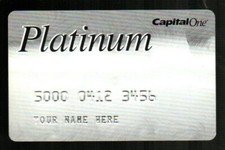 CAPITAL ONE Platinum ( 2000's ) Promotional Card V3.2 picture